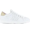Sneakers lace up leather