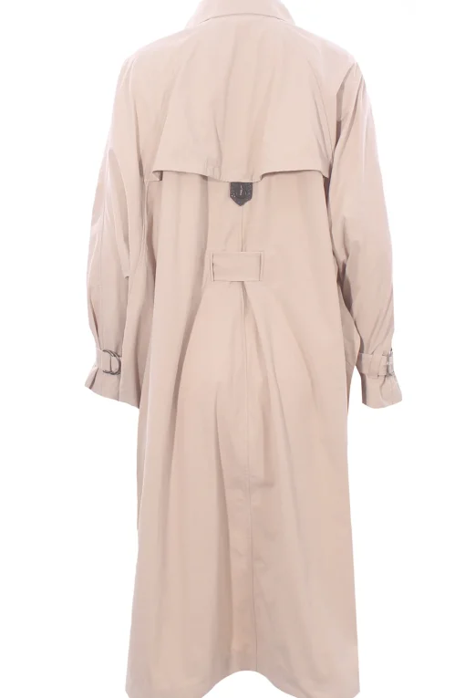 Trench in canvas techno con precious button tab