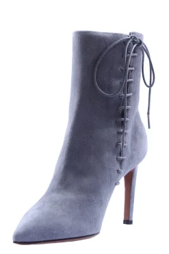 Tronchetto in suede con lacci