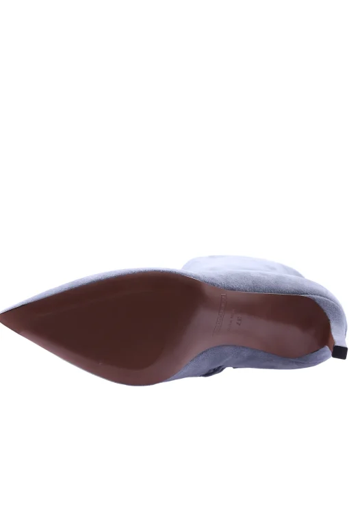 Tronchetto in suede con lacci