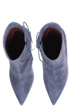 Tronchetto in suede con lacci