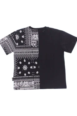 T-shirt bicolore in cotone