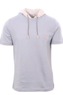 t-shirt con cappuccio
