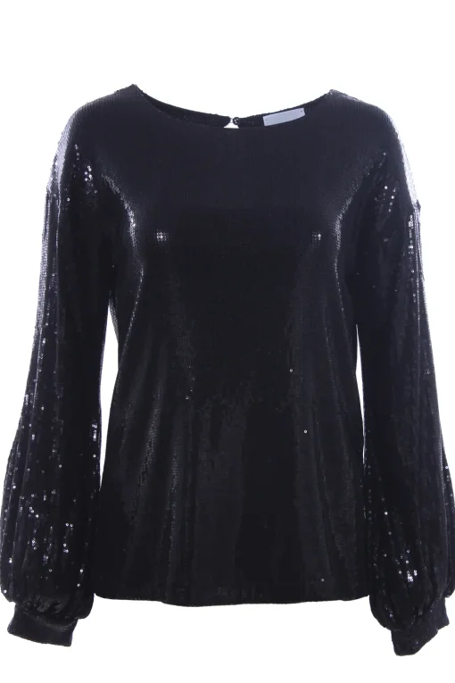 T-shirt con paillettes