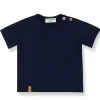 T-shirt girocollo in cotone stretch