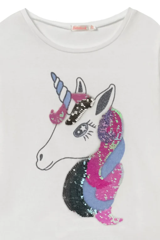 T-shirt girocollo unicorno