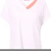 T-shirt in cotone bicolore