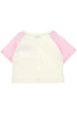 T-shirt in cotone bicolore