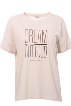 T-shirt in cotone con scritta