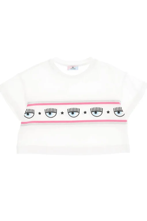 T-shirt in cotone logomania