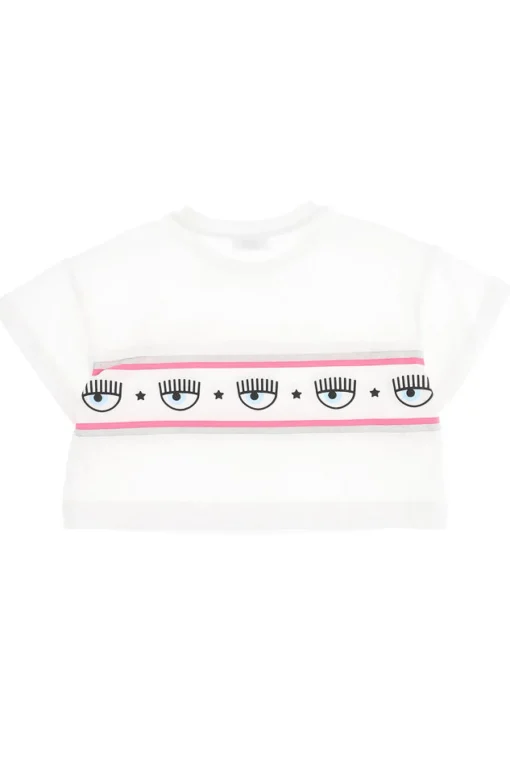T-shirt in cotone logomania