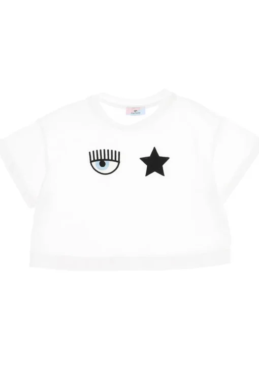 T-shirt in cotone occhio
