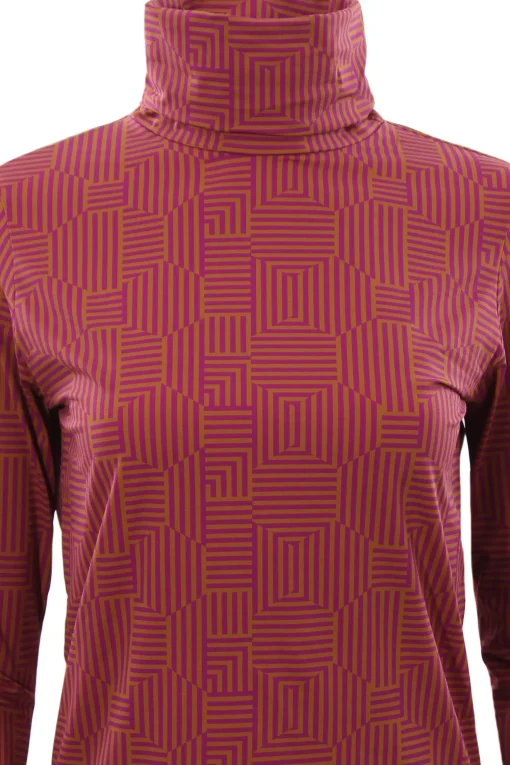 T-shirt in jersey disegno geometrico