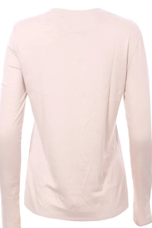 T-shirt in tencel manica lunga